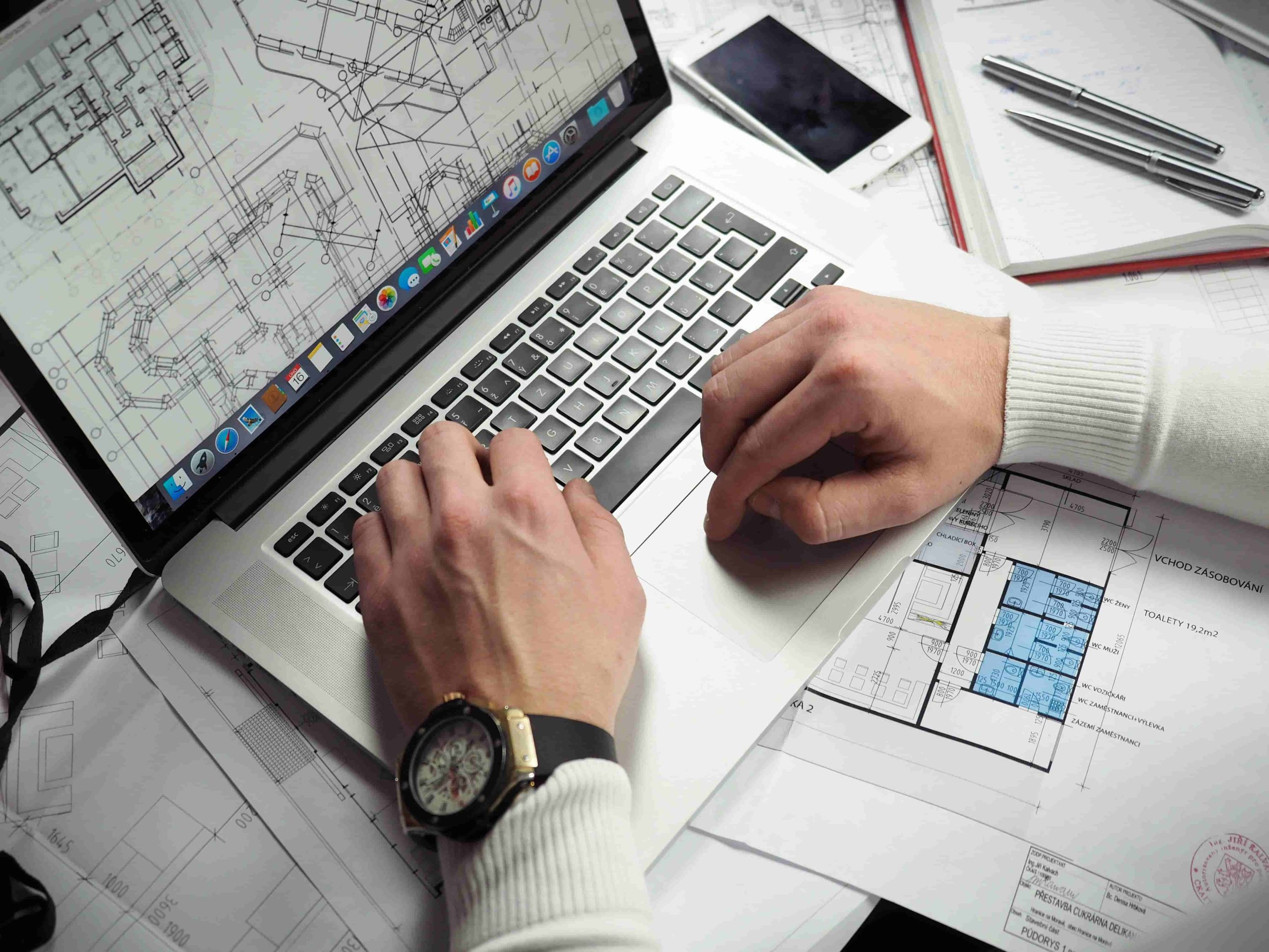 Architect on laptop